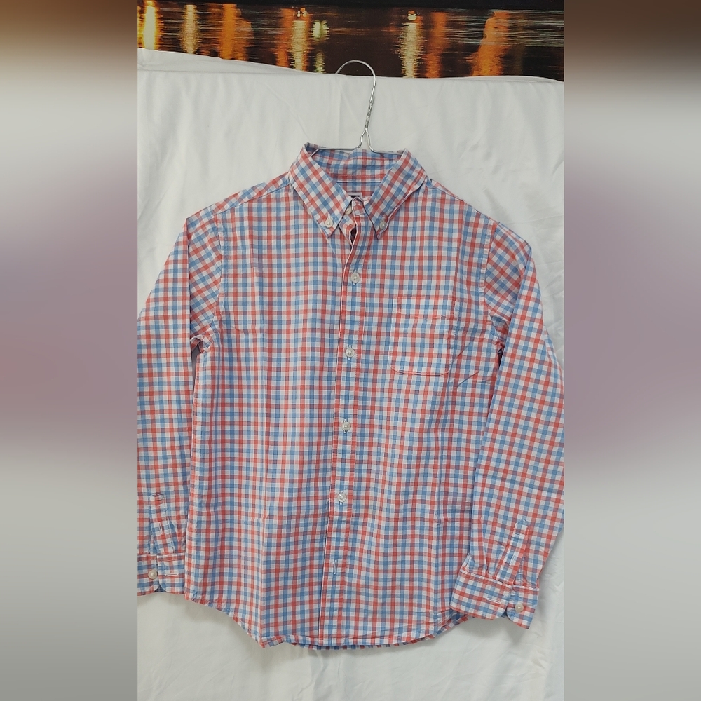 Janie and Jack Red and Blue Checkered Shirt